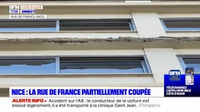 Nice: des travaux sont à prévoir alors que des morceaux de façade se sont détachés d'un immeuble