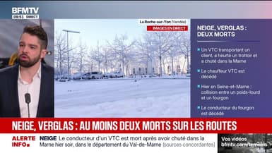 Neige-verglas: un second mort en Île-de-France après la chute d'un chauffeur VTC dans la Marne