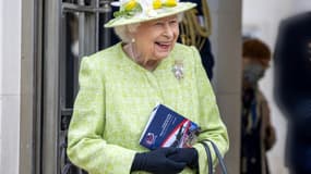 La reine Elizabeth II, 94 ans, le 31 mars 2021, dans le Surrey, en Angleterre