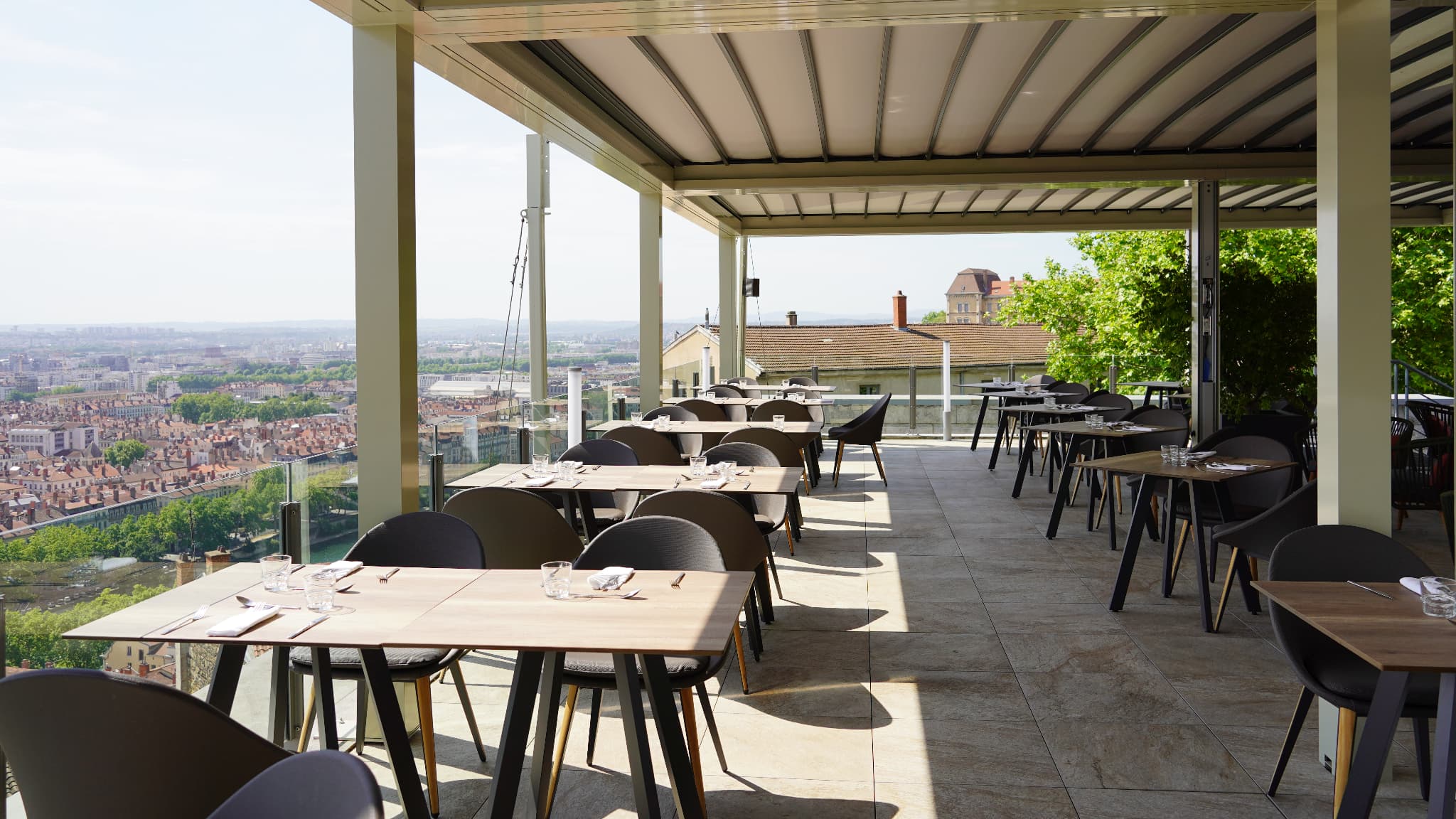 Le rooftop du restaurant Têtedoie.
