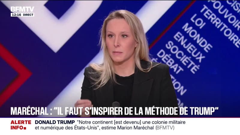 "Non je ne le regrette pas", déclare Marion Maréchal après avoir qualifié "d'accident malheureux" la mort d'Alex Pretti aux États-Unis