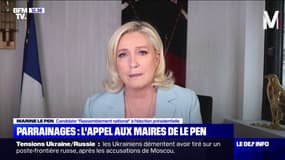 "J'ai besoin de vous": Marine le Pen lance un appel aux maires pour obtenir ses parrainages manquants