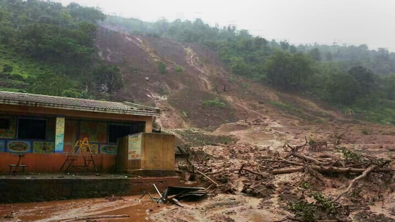 Le village de Malin, en Inde, a été enseveli par un glissement de terrain