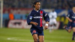 Ronaldinho avec le Paris Saint-Germain, le 9 mars 2003
