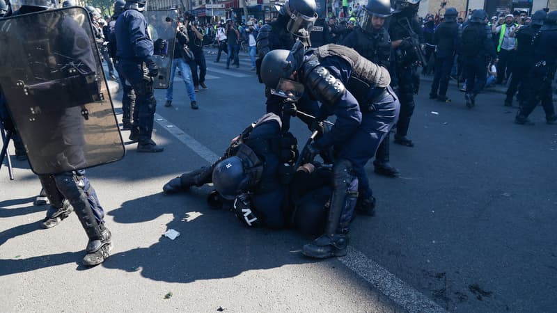 Arrestation de Gaspard Glanz.