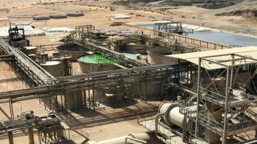 Une partie du site de la mine d'uranium Somaïr d'Areva à Arlit, au Niger.