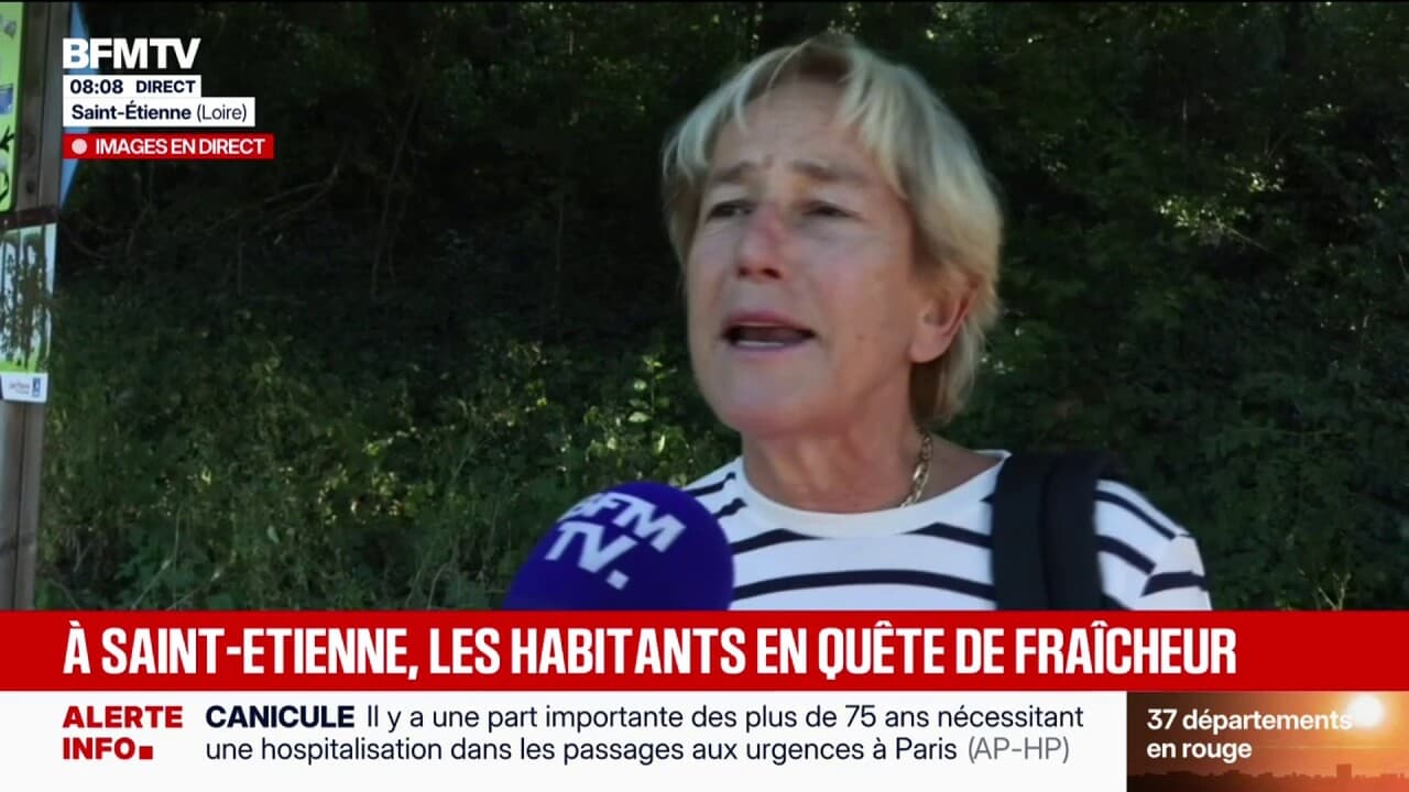 Canicule: à Saint-Étienne, les habitants s'adaptent en quête de fraîcheur