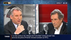 François Bayrou face à Jean-Jacques Bourdin en direct