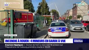 Incendie d'immeubles à Rouen: 4 mineurs placés en garde à vue