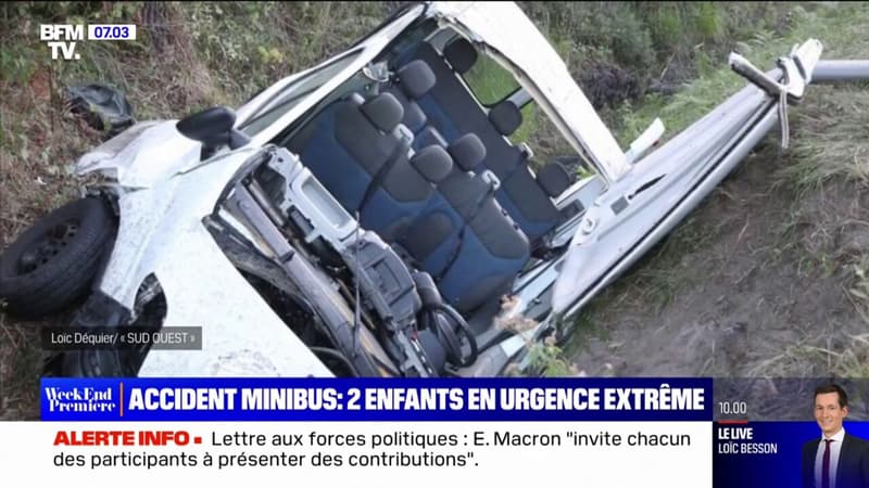 Accident de minibus dans le Lot-et-Garonne: le pronostic vital de deux enfants engagé