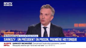 Nicolas Sarkozy incarcéré: "Il n'était pas du tout abattu", assure son avocat, Me Christophe Ingrain