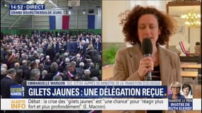 Grand débat: à Grand Bourgtheroulde, Emmanuelle Wargon décrit "deux rencontres intéressantes avec des gens qui ont des convictions"