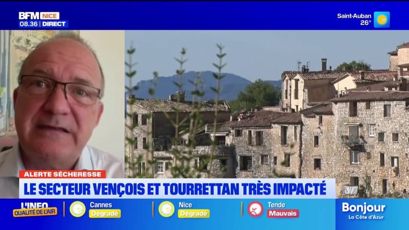 Les communes de l'arrière-pays fortement impactées par la sécheresse