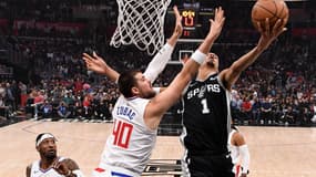 Victor Wembanyama face aux Clippers, le 29 octobre 2023.
