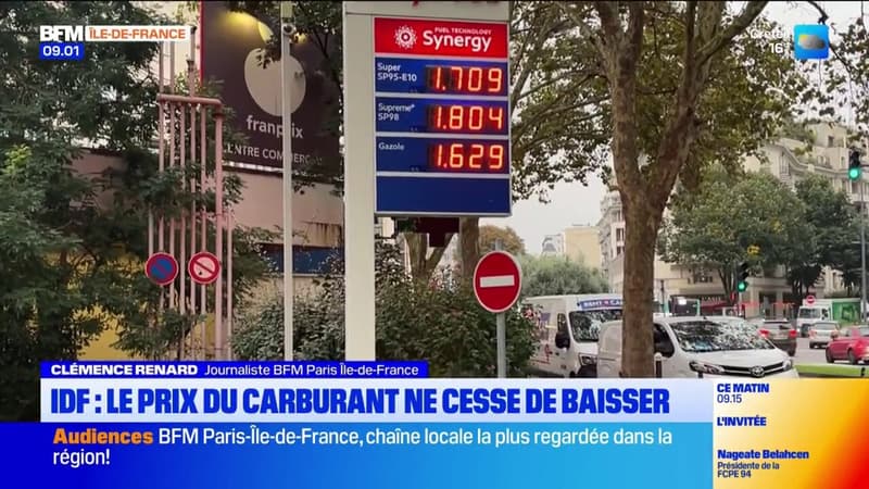 Ile-de-France: le prix du carburant ne cesse de baisser