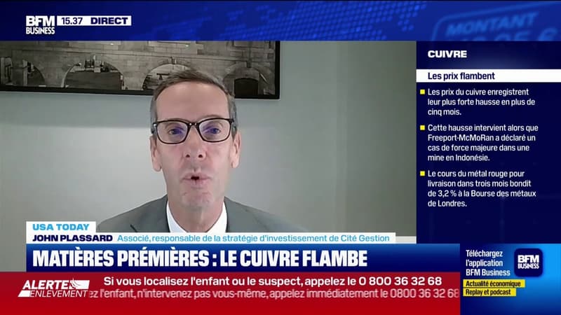 Matières premières : le cuivre flambe