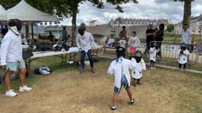 La ville de Pontoise a organisé un village olympique pour permettre aux jeunes de découvrir les disciplines des JO. 