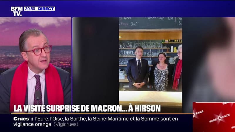 LE CHOIX DE CHRISTOPHE - La visite surprise de Macron à Hirson (Aisne)