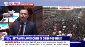 Olivier Dussopt répond à Clémentine Autain: "Votre politique est une politique anti-sociale, votre objectif est le chaos"