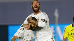 Sergio Ramos et Karim Benzema