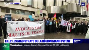 Lille: les magistrats de la région manifestent