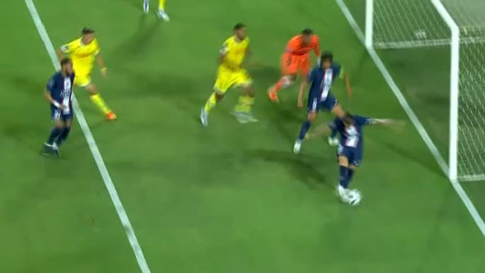 Le but en talonnade de Sergio Ramos lors du Trophée des champions PSG-Nantes, le 31 juillet 2022