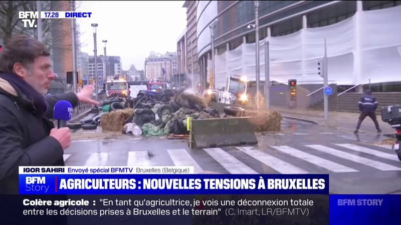 Les agriculteurs belges ont manifesté ce lundi devant le Parlement européen