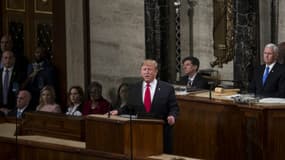 Le président Donal Trump devant le Congrès, le 6 février 2019. 