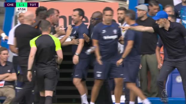 Tuchel en colère contre Conte après l'égalisation lors de Chelsea-Tottenham, le 14 août 2022