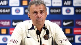 Luis Enrique avec le PSG en septembre 2023