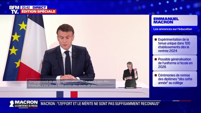 Emmanuel Macron appelle les Français à 