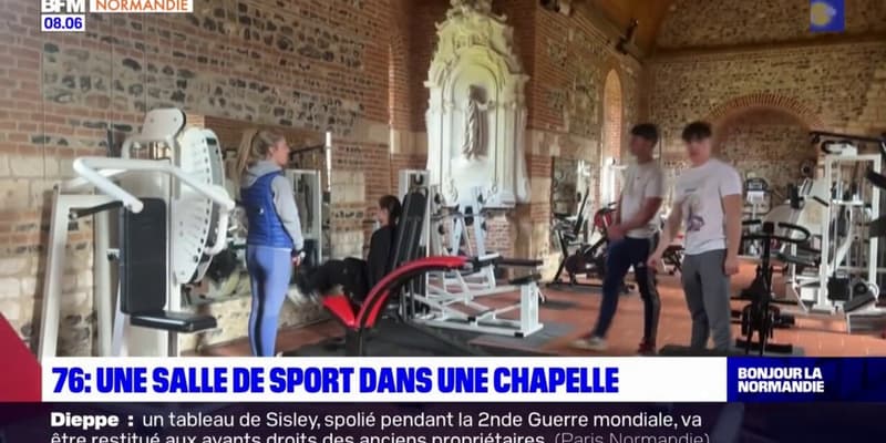 Seine-Maritime: la chapelle de Saint-Hellier accueille désormais une salle de sport