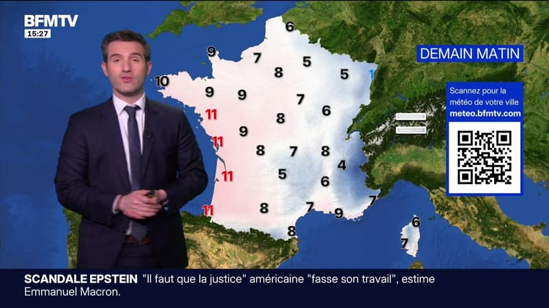 La météo pour ce mardi 10 février 2026
