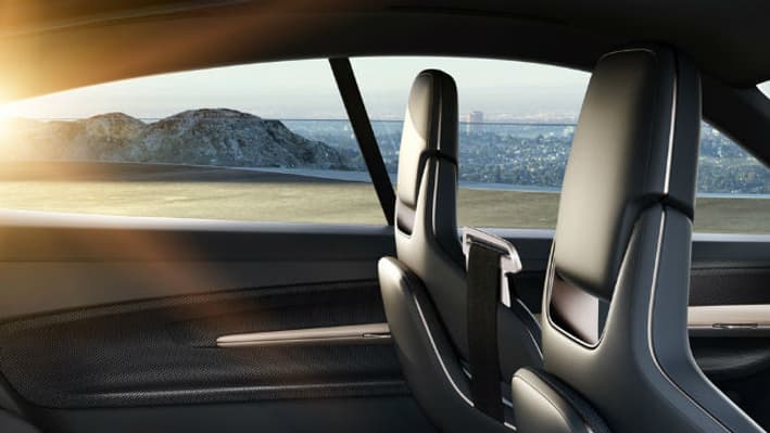 L'intérieur du concept Porsche Mission E. L'intérieur du concept Porsche Mission E.