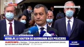 Gérald Darmanin à Herblay: "Ils ont massacré ces deux policiers"