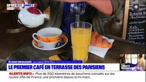 Déconfinement: les premiers cafés en terrasse des Parisiens