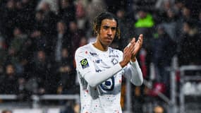 Leny Yoro, défenseur du Losc, le 10 décembre 2023