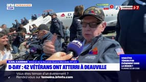 Une quarantaine de vétérans américains de la Seconde Guerre mondiale ont atterri à Deauville