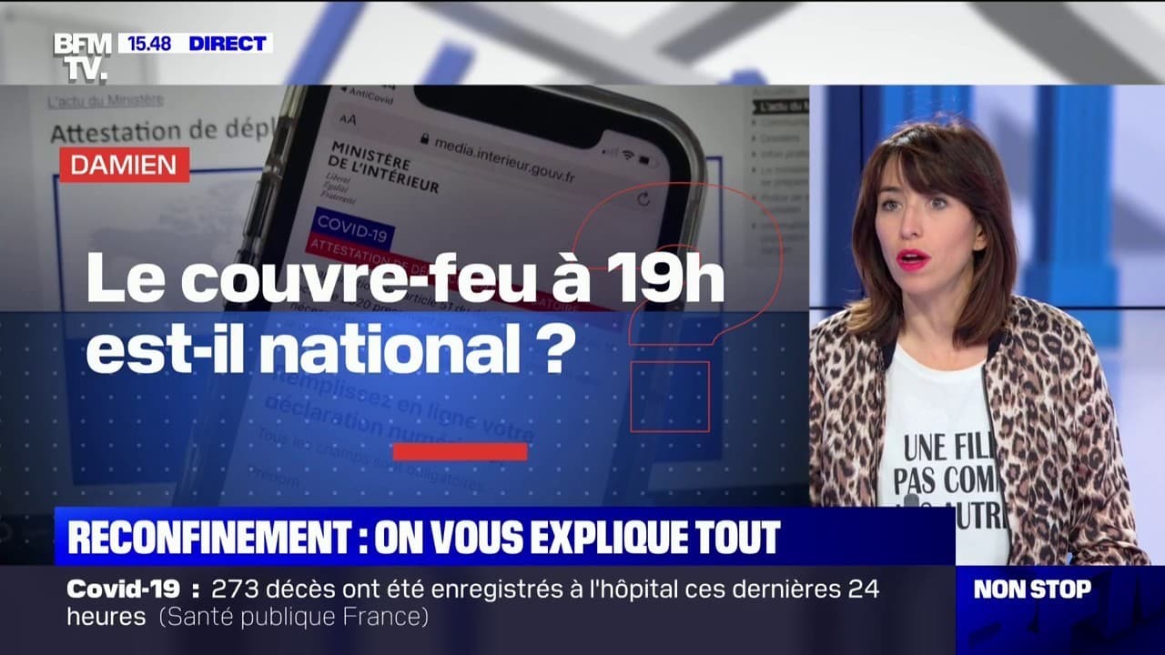 Le Couvre Feu A 19h Est Il National Bfmtv Repond A Vos Questions