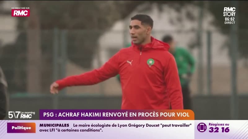 PSG : Achraf Hakimi renvoyé en procès pour viol