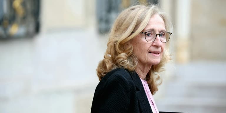 La ministre de l'Edcation Nicole Belloubet, le 14 février 2024 à Paris
