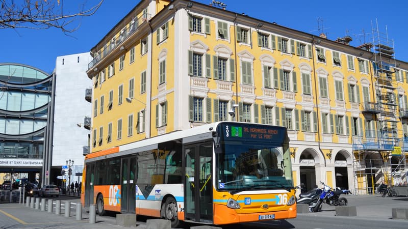 Un bus Lignes d'Azur à Nice (illustration)
