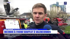 Incendie d'une usine à Valenciennes: le feu maîtrisé mais les pompiers toujours mobilisés