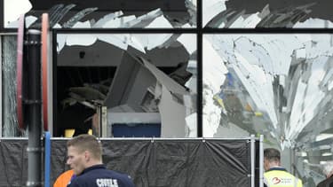 L'aéroport de Zaventem le 23 mars 2016, au lendemain des attentats de Bruxelles.