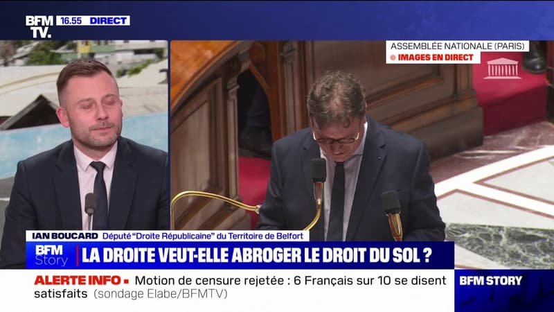 Droit du sol à Mayotte: Ian Boucard (LR) évoque une 