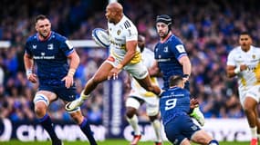Teddy Thomas lors du quart de Champions Cup entre La Rochelle et le Leinster, 13 avril 2024