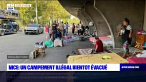 Nice: un campement illégal bientôt évacué