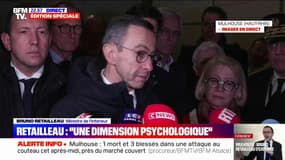 Attaque "terroriste" à Mulhouse: "Il y a une dimension sans doute psychologique dans ce dossier-là", affirme Bruno Retailleau