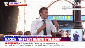 Emmanuel Macron: "Le 24 avril est un référendum pour ou contre la fidélité à nos valeurs, (...) nous sommes pour"