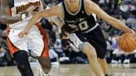 Mike à la lutte avec Ginobili